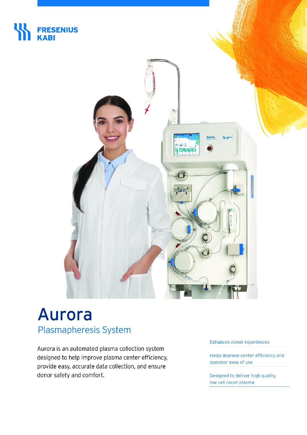 Aurora Plasmapheresis Brochure - Document Screen Grab