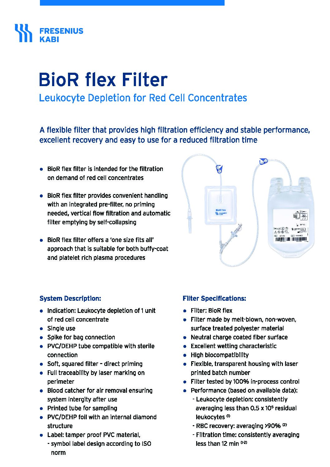 BioR flex Filter Data Sheet - Document Screen Grab