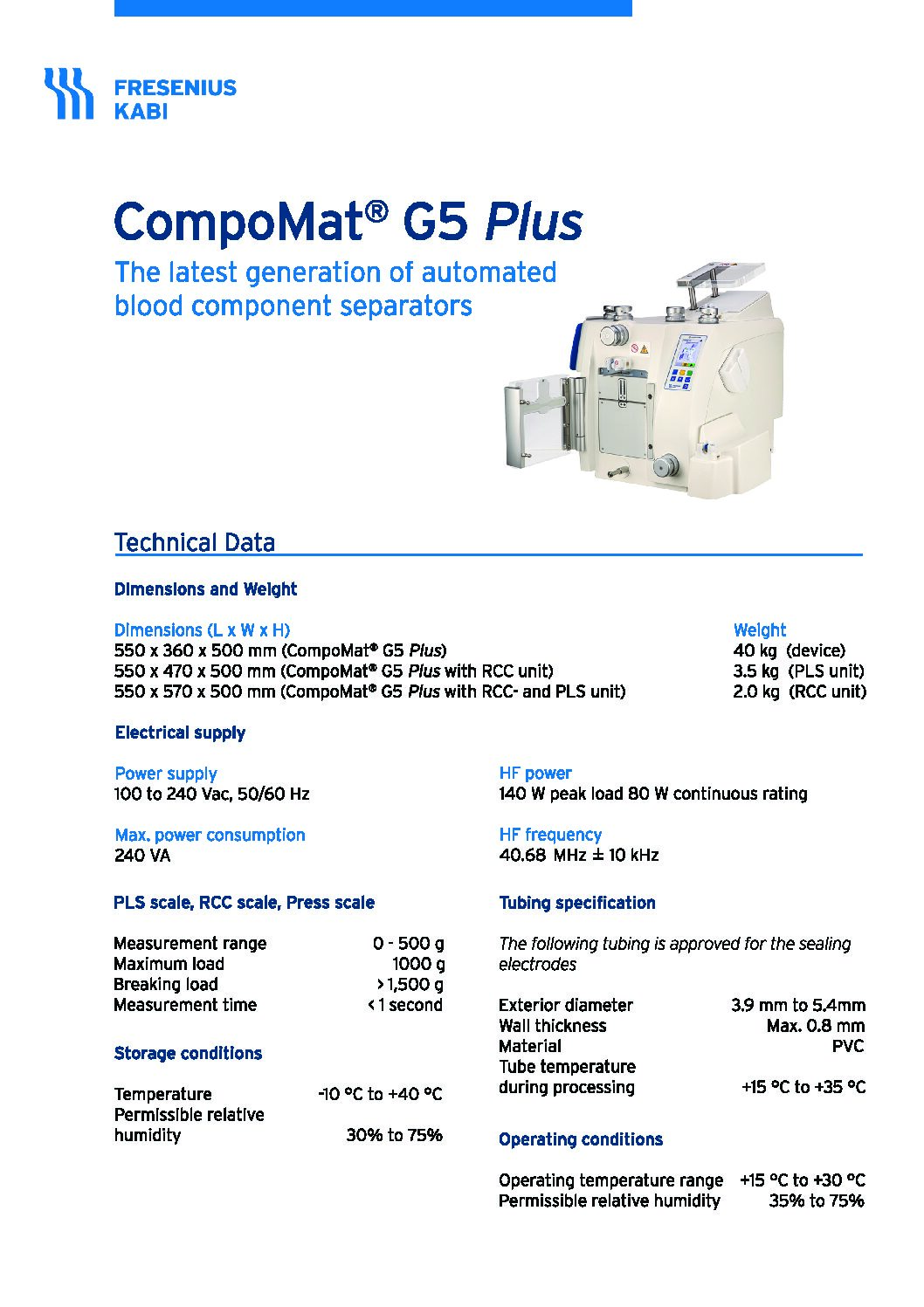 CompoMat G5 Plus Tech Data Sheet - Document Screen Grab