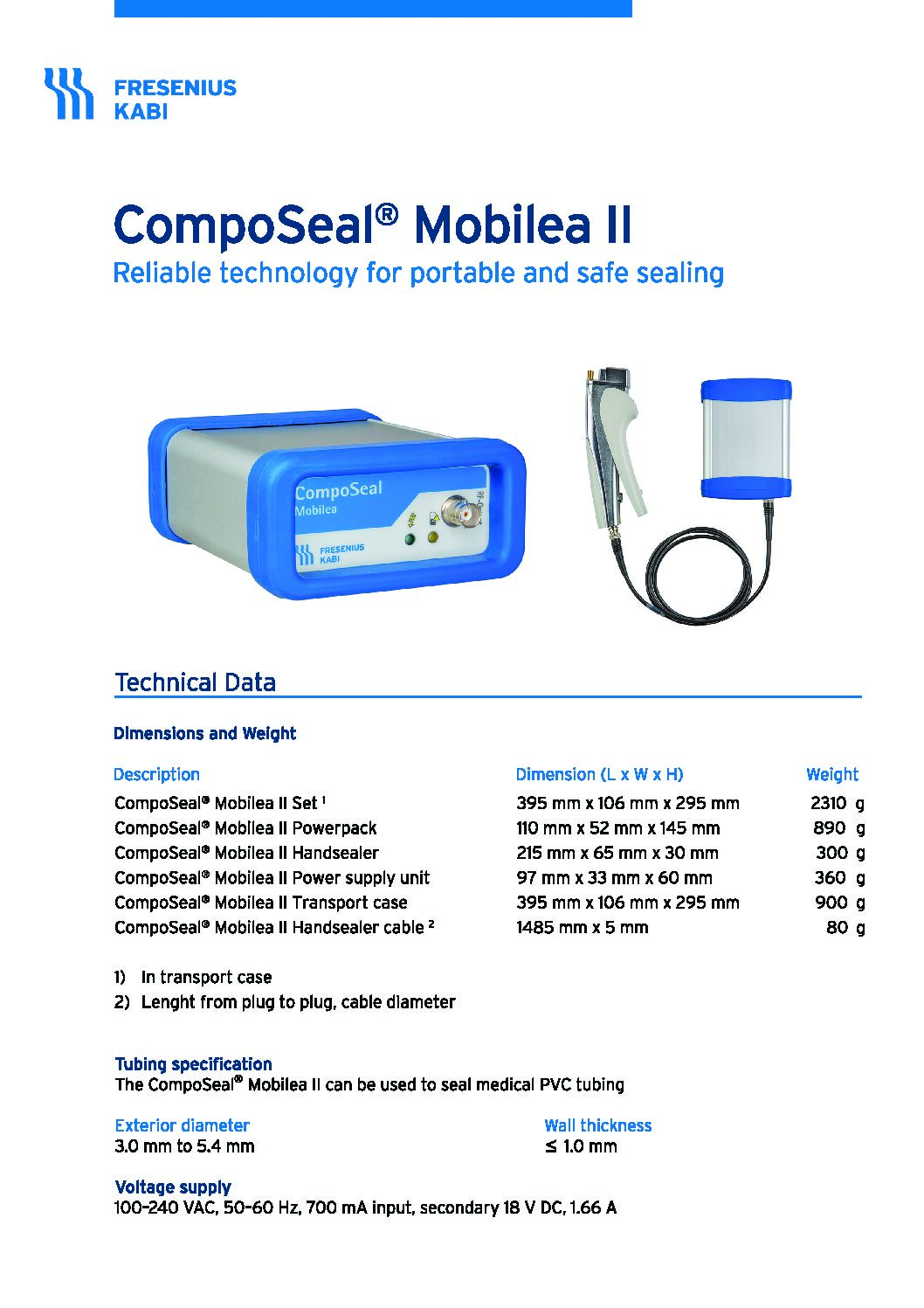 CompoSeal Mobilea II Tech Data Sheet - Document Screen Grab