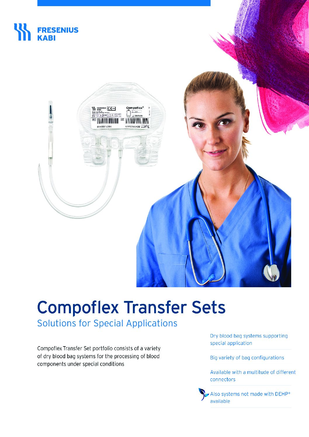 Compoflex Transfer Sets Brochure - Document Screen Grab